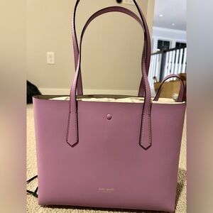 Kate Spade Lilac Molly Bag with clutch.  NWT, dust cover.